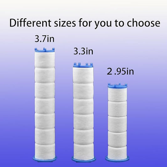 10/20 Pcs Ion Drops Shower Head Filters, Filtered Showerhead, PP Cotton Filter Cartridge, Suitable for Various Specifications of Shower Heads (10 Pcs, 3.3 inches)