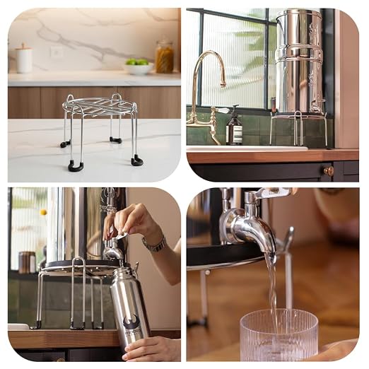 Phoenix Gravity 2.25G Water Filter System with Stainless Steel Stand & Tap