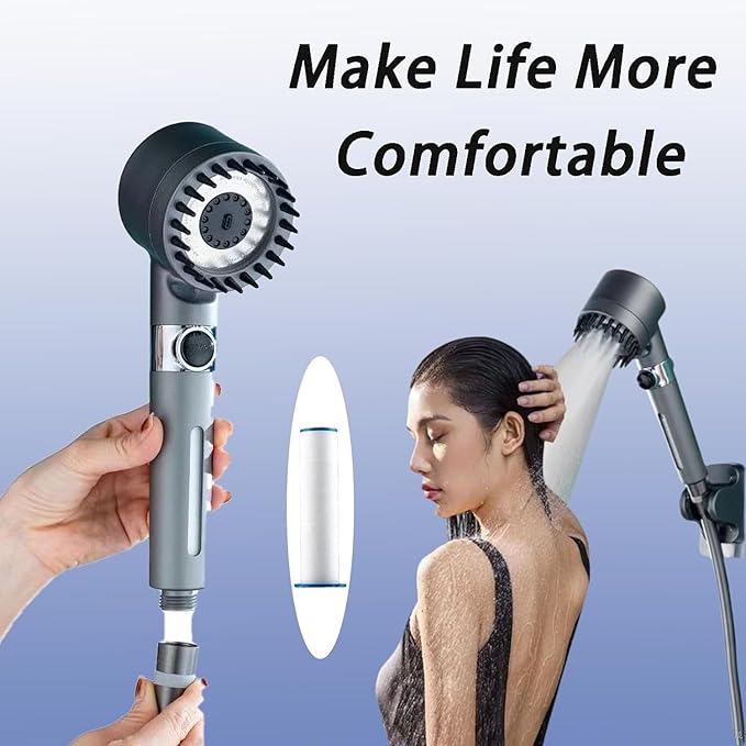 10/20 Pcs Ion Drops Shower Head Filters, Filtered Showerhead, PP Cotton Filter Cartridge, Suitable for Various Specifications of Shower Heads (10 Pcs, 3.3 inches)