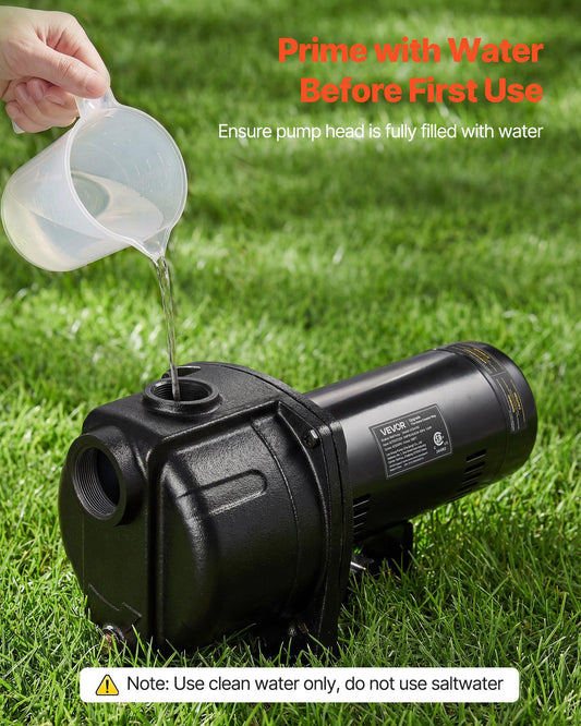 1.5 HP Shallow Well Jet Pump, AC 115/230 Volt, 4250 GPH Dual Voltage Cast Iron Well Jet Pump, with 108 ft Max Head Lift, Easy Voltage Switching, for Garden Irrigation, Lawn Sprinkler System