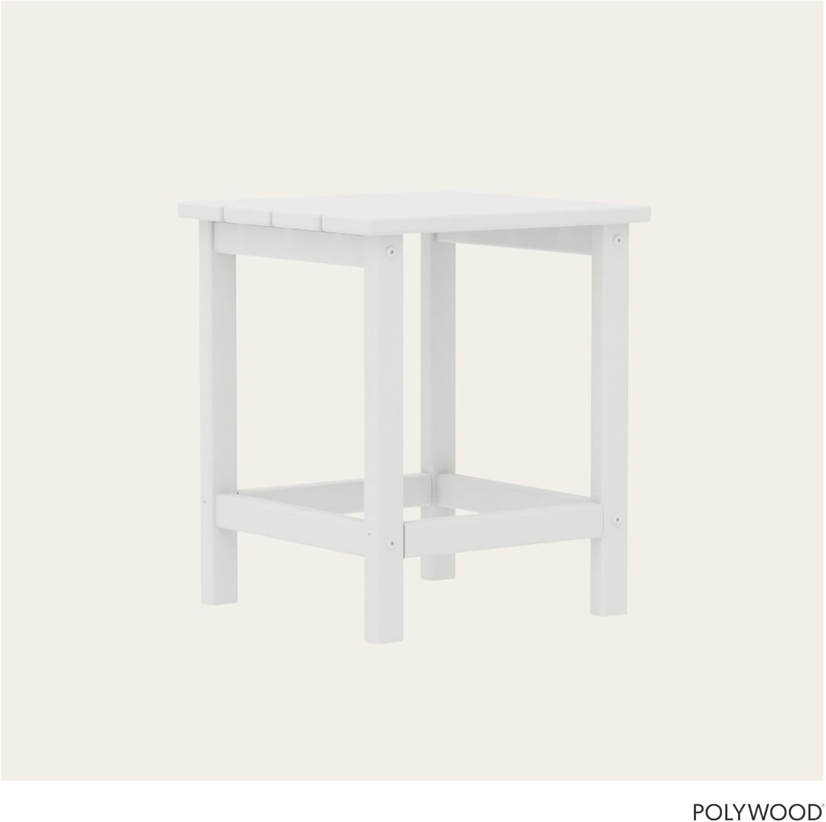 Long Island 18" Side Table, White