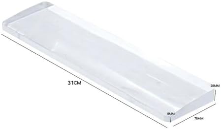 Custom Acrylic Keyboard Wrist Rest, Transparent/Frosted RGB Wrist Pad for Mechanical Keyboard (Color : Transparent, Size : 60%)