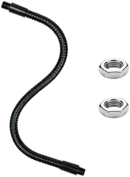 11.8" Gooseneck Tubing Flexible 5/16" Male thread Alloy Steel Metal Arm Universal Bendable Extension Hose for DIY Lamps Microphone Stands Inspection Cameras