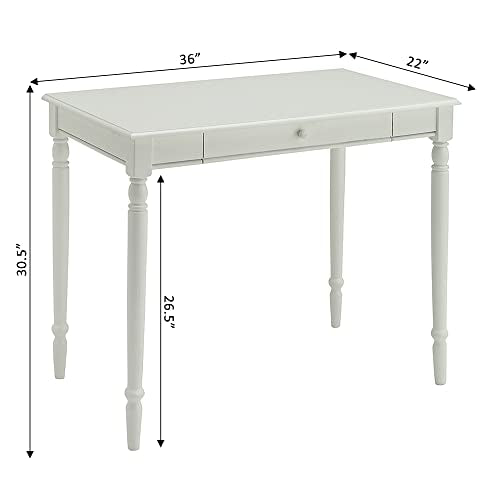 French Country Desk, White