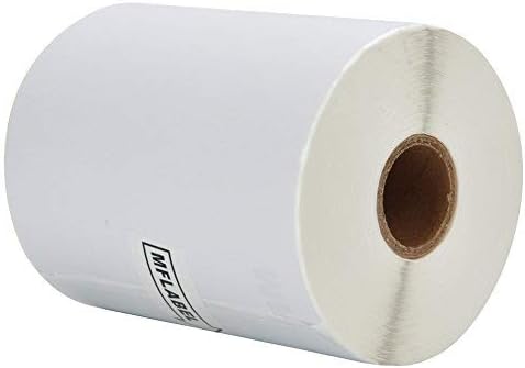 MFLABEL 4x6 Direct Thermal Shipping Labels - 6 Rolls, 220 Labels/Roll, Perforated Postage Paper with Alignment Hole, Compatible with 4XL LabelWriter 1744907 & 1755120, Rollo for USPS, UPS