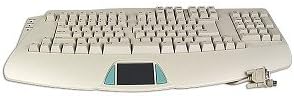 BTC 8140M 109-Key PS/2 & Serial Natural Ergonomic Keyboard w/Touchpad (Beige)