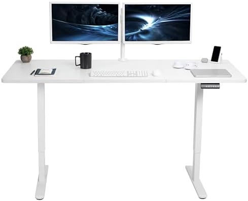 VIVO White 71 x 30 in Standing Desk, DESK-KIT-E2W7W