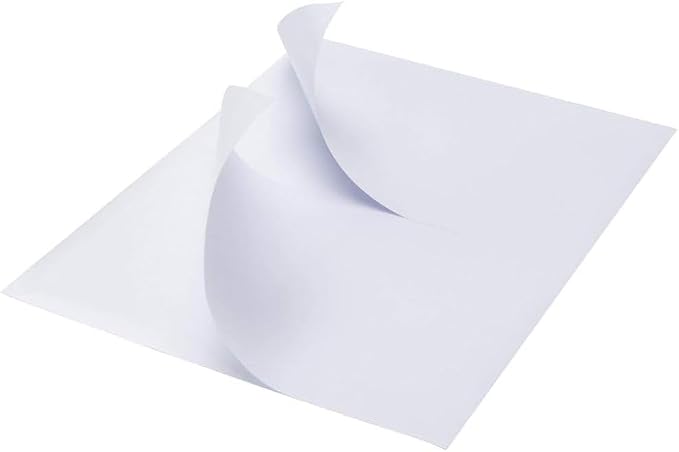8.5" x 5.5" Address Labels, Half Sheet Shipping Labels, 25 Sheets Self Adhesive Mailing Labels for Laser & Inkjet Printers (50 Labels)