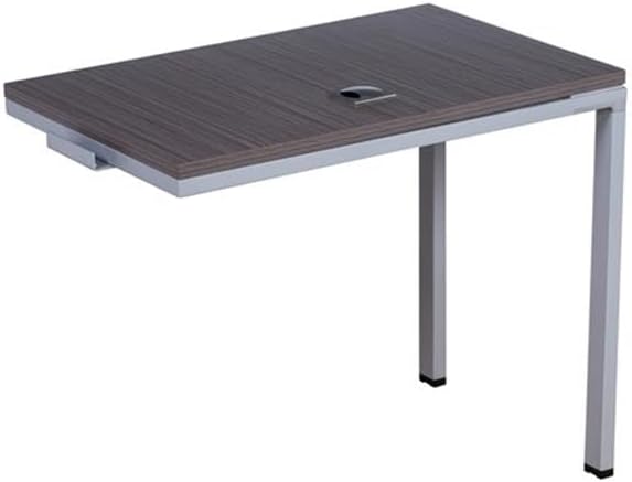 Boss Office Products Simple System L Desk with Return and (1) Pedestal, 66" x 59.4", Driftwood