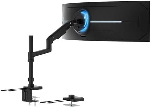 Mount-It! Ultrawide Monitor Arm, Pole Mount, 17-49" Screens, 44 lbs, VESA