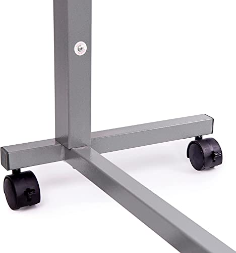 Medical Adjustable Overbed Bedside Table with Wheels (Hospital and Home Use)