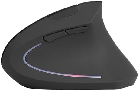 Goshyda 2.4GHz Ergonomic Vertical Gaming Mouse, High Control, and Feeling, Long Time Use with 800 1200 1600 DPI, 10m Distance (Black)
