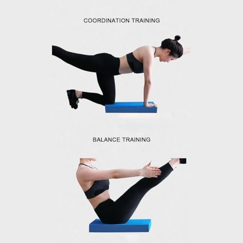 Yoga Knee Pad Foam Balance Pad Physical Therapy Core Balance Disc Extra Thick Non-Slip Exercise Floor Mat for Gym Fitness Stretching Pilate,40×33×5cm,Pink