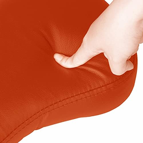 H&A Cross-Legged kneeing Chair for Office Home, Meditation Seat for Reducing Back Pain, Ergonomic Posture Corrective Seat with Height Adjustable (Orange), 26.5inch x 23.5inch