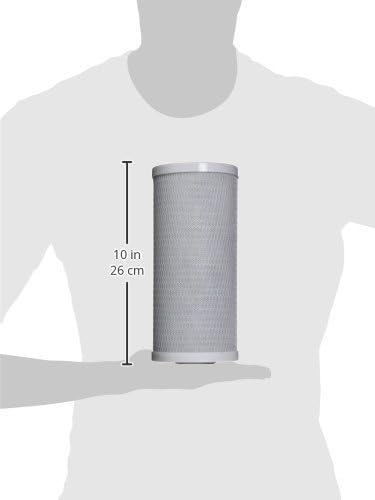iSpring FC15B High Capacity Activated CTO Carbon Block Filter for Under Sink and Whole House Water Filtration System, 5-Micron 10"x4.5"