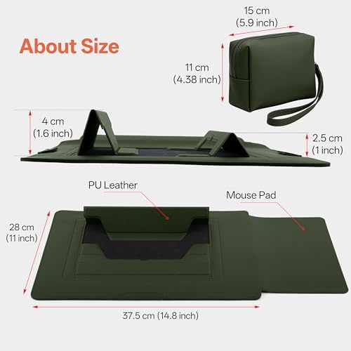15-16 Inch Protective Laptop Sleeve with Stand, for MacBook Pro/MacBook Air