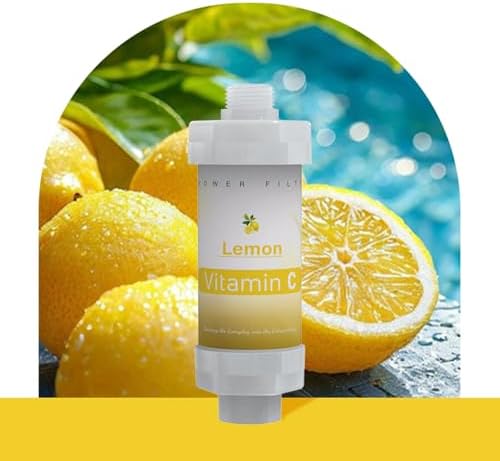 10PCS Vitamin C Shower Filter for Hard Water Filter Aromatherapy Replacement Cartridge Bathtub Faucet Bathroom Accessories Remove Chlorine Fluoride Heavy Metals Lemon White Tea