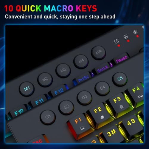 Redragon K618 HE Wired Low-Profile Rapid Trigger Magnetic Gaming Keyboard
