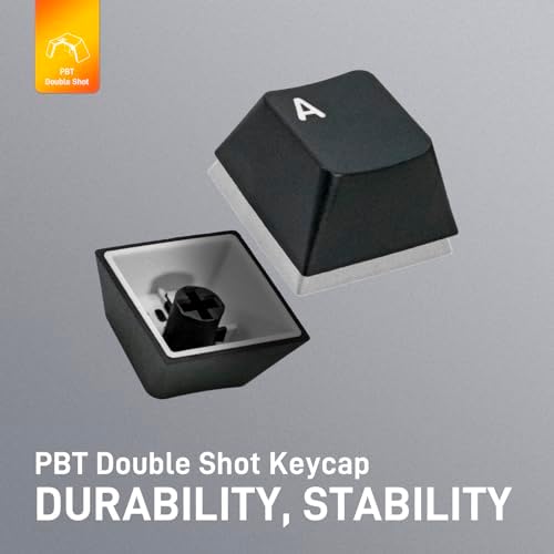 BAROCCOMiSTEL MD770 Classic Black/WF, TKL Ergonomic Mechanical Keyboard, Cherry MX, Split-Alice Layout, PBT DoubleShot Keycap, Mac/Windows OS Compatible- Clear Switch