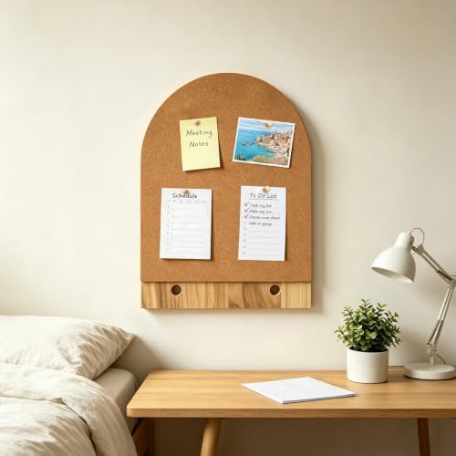 Mini Desktop Cork Board, Small Memo Photo Tack Bulletin Board