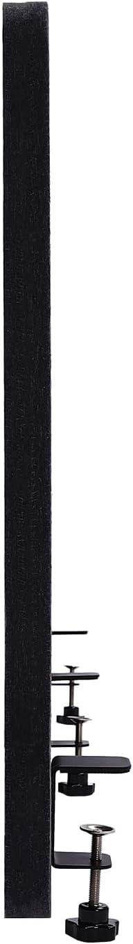 DouSeiAi Clamp-On Desk Divider, Desk Privacy Panel, Office Sound Absorbing Cubicle Partitions, One-Side Panel, 59.1x 23.8x1inch/Dark Gray