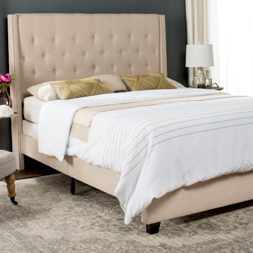 Home Collection Winslet Light Beige & Espresso Bed, Twin