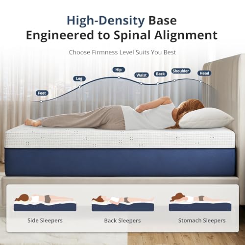Full Size Mattress 14 Inch Gel Memory Foam Mattress Medium Support