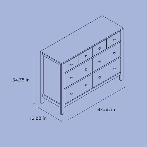 Horizon 6 Drawer Dresser, Driftwood