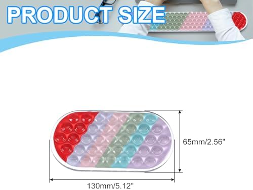 PATIKIL Gel Wrist Rest, Ergonomic Silicone Gel Mouse Pad Mouse Wrist Support Cool Touch Cushion for Mouse Computer Laptop Home Office Work,Mouse Pad Red Ombre