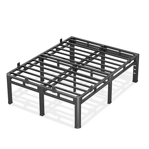 Bed Frame Full 24 Inch Tall,2in1 Double Layer Heavy Duty Metal Platform