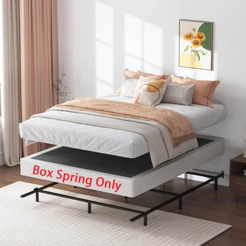 Queen Box Spring 7 Inch Metal Frame Mattress Foundation Bed Base