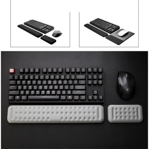 Black Memory Foam Wrist Rest for Keyboard and Mouse