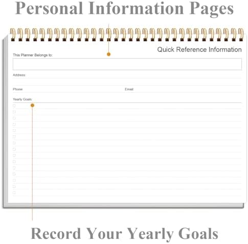 Weekly Productivity Planner - 8" x 11" Dashboard Desk Pad/Planner, Habit Tracker, Spiral Undated Weekly Planner for Office/School/Home, 54 Weeks, Grey