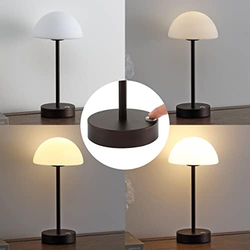 JONATHAN Y Xavier 12.5" Metal Cordless LED Table Lamp, Oil Rubbed Bronze