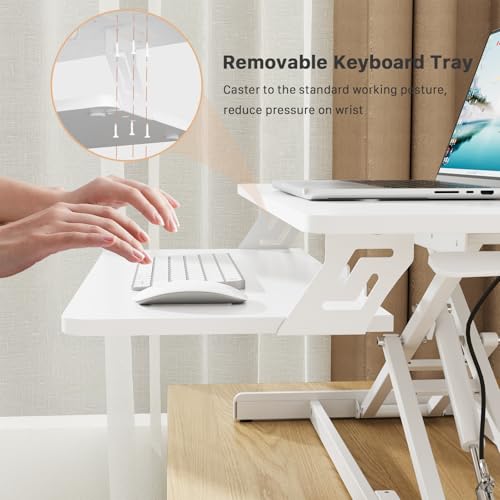 32" Standing Desk Converter, Height Adjustable Stand Up Riser
