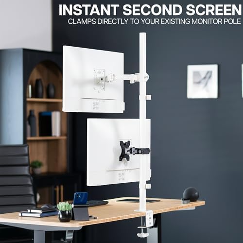 VIVO Black Pole Bracket Monitor Mount for 13-30 in Screen, MOUNT-POLE01