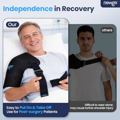 NEWGO Shoulder Ice Pack, Compression for Both Shoulders, FSA Eligible, XL