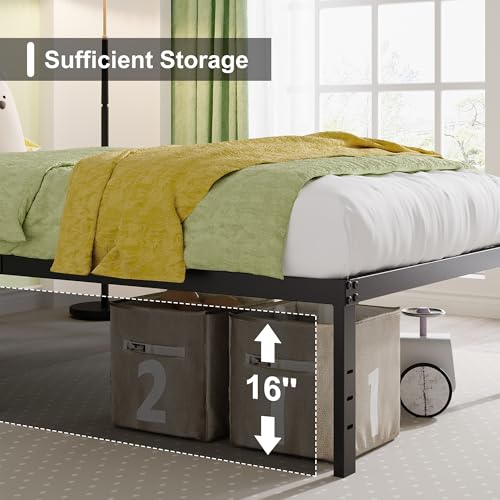 18 Inch Twin XL Bed Frames Heavy Duty with Tall Storage Space