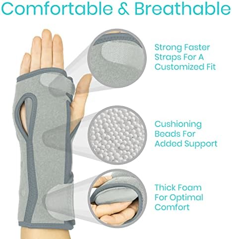 Vive Night Wrist Splint Brace - Left, Right Hand Sleep Support Wrap