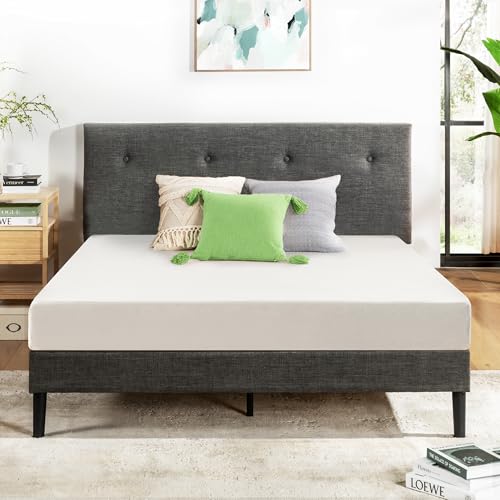 Full Mattress 6 inch Bed-In-A-Box, Green Tea Memory Foam White