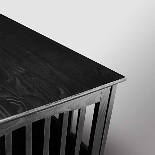 Wooden Pet Crate, End Table, Medium, New Black