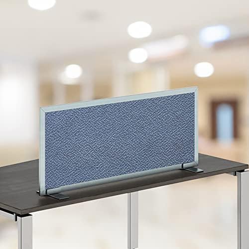 OBEX Acoustical Free Standing Privacy Screen, Cubicle Accessories Desk Privacy Panel, Desk Dividers for Office, Office Furniture Partitions Portable Sound Proof Dividers, 12" x 72", Twilight