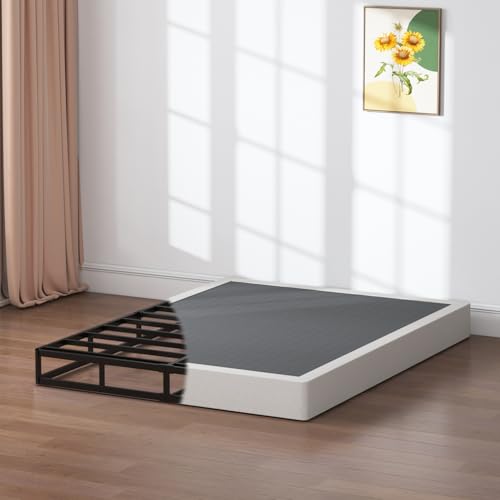 Queen Box Spring 7 Inch Metal Frame Mattress Foundation Bed Base
