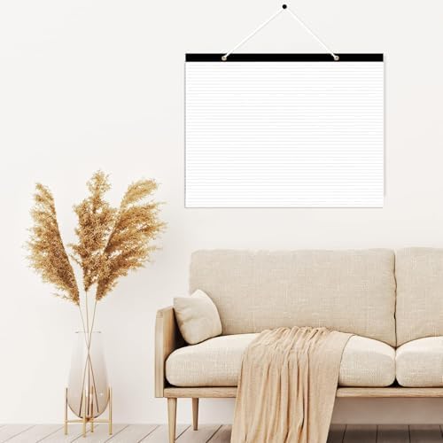 Yaridar (2-Pack) Large Lined Paper Pad - 22" x 17" Ruled Notepad, 100 Sheets/200 Pages Legal Pads, 100 gsm White Paper Notepad Desk Pad for School, Home, Office, Business