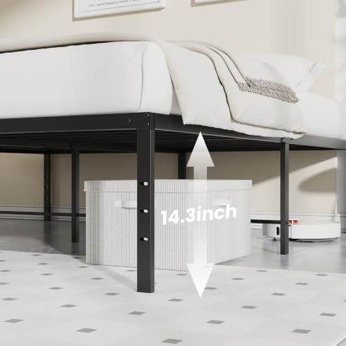 Twin Metal Bed Frame, Platform Bed Frame, 16 Inch