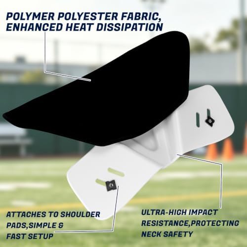 Football Butterfly Restrictor＆Cowboy Collar,Neck Collar Attaches to Shoulder Pads,Durable Player Safety Protective Gear for Youth & Adult Football Games