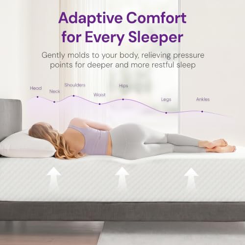 King Size 10 Inch Cooling Gel Memory Foam Mattress, Medium Feel
