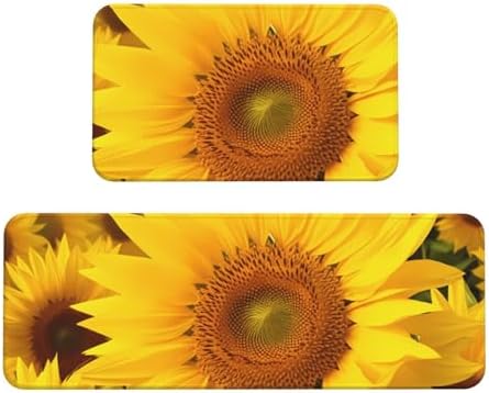 2-Piece Anti-Fatigue Kitchen Mats, Cushioned Non-Slip Standing Desk Mat