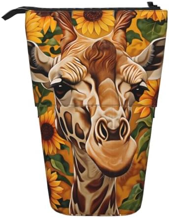 Sunflower Giraffe Standing Pencil Case