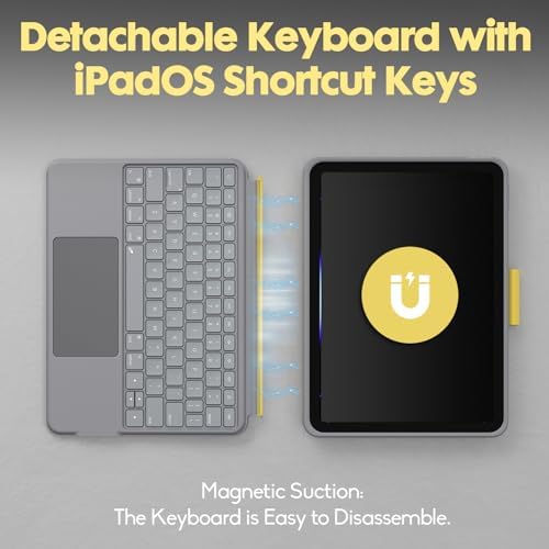 Wireless Magnetic Keyboard Case for iPad 10th Generation